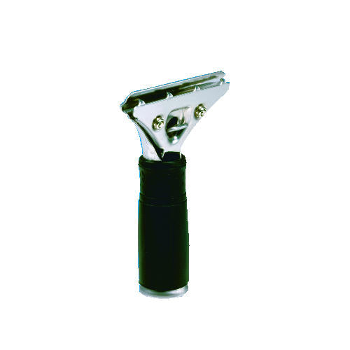 C-SQUEEGEE HANDLE| PRO STAINLESS W-RUBBER GRIP